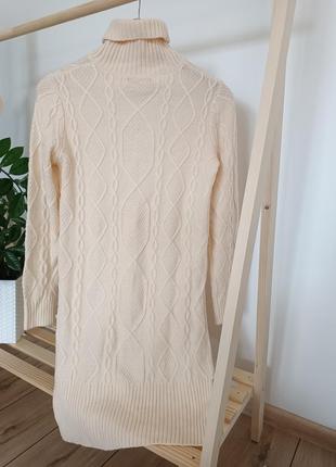 Женский свитер,свитер молочного цвета, удлиненная кофта3 фото