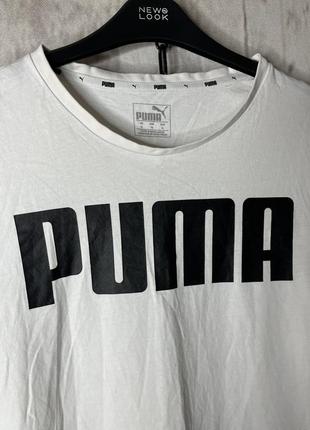 Оригинальная крутая спортивная футболка puma big logo размер хл3 фото