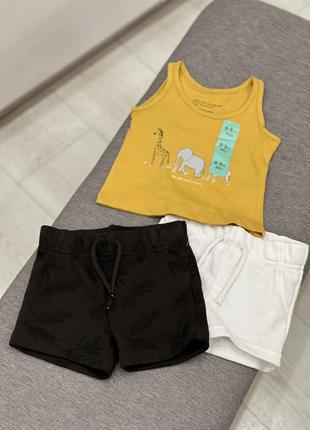 Комплект на хлопчика шорти на майка футболка