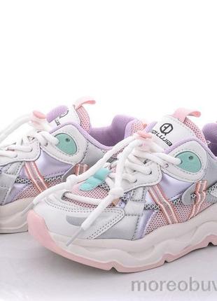 Стильні кросівки для дівчинки білі 34 детские кроссовки для девочки розовые деми kimboo