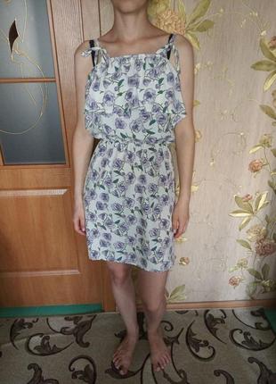 Літнє плаття сарафан 2 варіанти лямок/рукавів3 фото