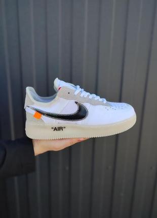 Кросівки nike air force 1 x off-white «white black»4 фото