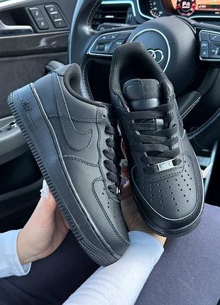 🔥жіночі кросівки nike air force 1 low classic black matte premium