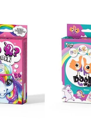 Комплект ігор unicorn danko toys. хто я? + dooble image (укр.)1 фото