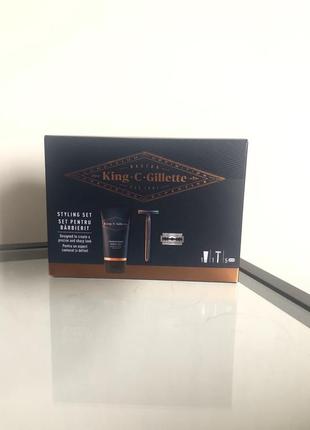 Подарунковий набір gillette king c для догляду за бородою та шкірою