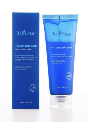 Нічна гіалуронова маска для глибокого зволоження isntree hyaluronic acid water sleeping mask 100 мл