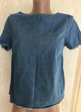 Крута джинсова блуза 10 розміру