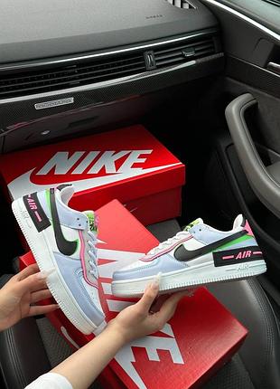 🔥жіночі кросівки nike air force 1 shadow violet black rose