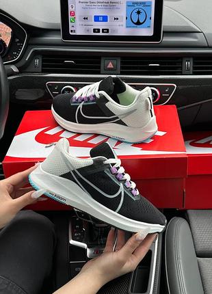 🔥жіночі кросівки nike air zoom x run black white blue