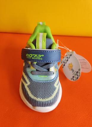 Стильні кросівки для хлопчика сині зелені 22-24 детские кроссовки для мальчика деми tom.m4 фото