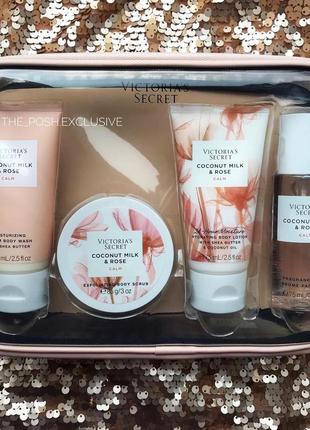 Подарунковий набір victoria's secret calm starter kit coconut milk & rose