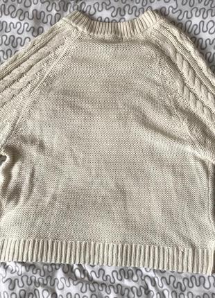 Бежевий/молочний тонкий светр від h&m розмір с-м6 фото