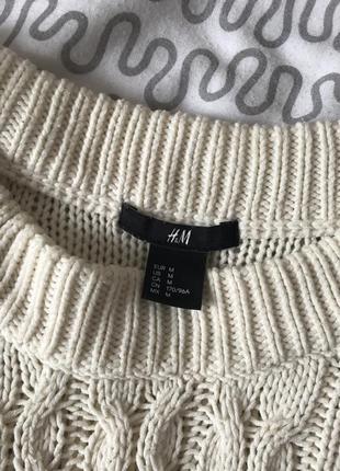 Бежевий/молочний тонкий светр від h&m розмір с-м2 фото