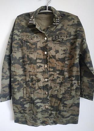 Джинсовая куртка хаки