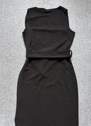Boohoo платье миди черное с квадратным вырезом в облипну новое с биркой5 фото
