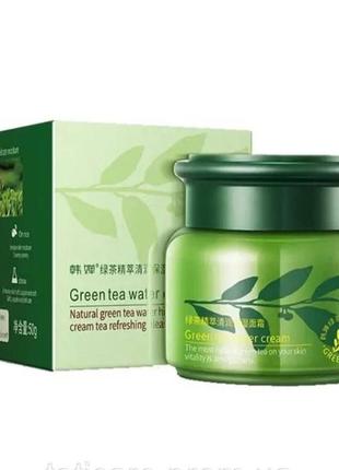Крем для обличчя з зеленим чаєм rorec greentea water cream, 50 г