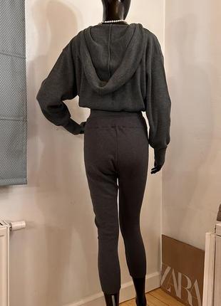 Zara серый костюм оригинал кофта штаны xs s5 фото
