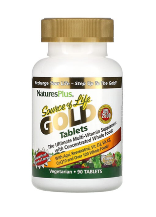 Підзаряджайся — візьми gold! cource of life gold, the ultimate multi-vitamin вітаміни