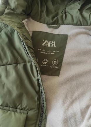 Zara жилет жилетка хакі темно синя тепла флісова підкладка безрукавка хлопчику 3 4 5 років4 фото