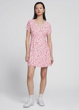 Сукня short sleeve mini wrap dress / 40