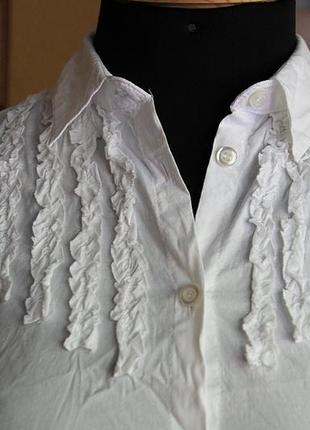 Белая блузка sisley.4 фото
