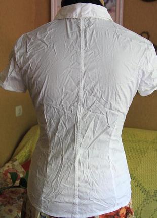 Біла блузка sisley.5 фото