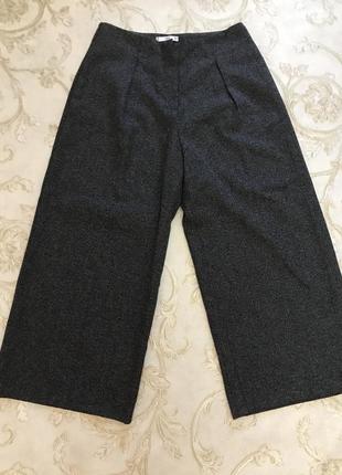 Штаны кюлоты классические со стрелками держат форму котоновые брюки.6 фото