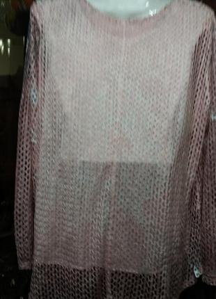 Нарядный блузон сетка azuri--14р7 фото
