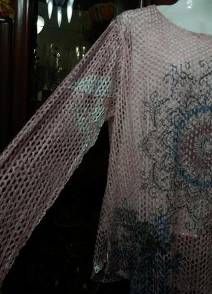 Нарядный блузон сетка azuri--14р9 фото
