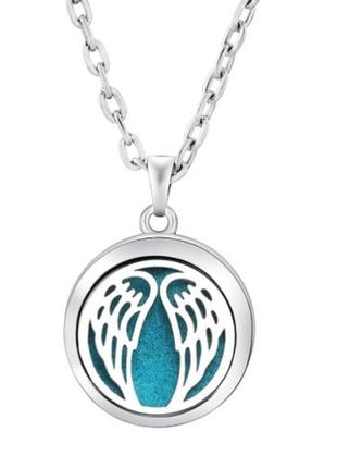 Кулон под духи крылья из нержавеющей стали