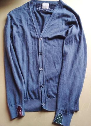 Брендовый кардиган шерсть мериноса