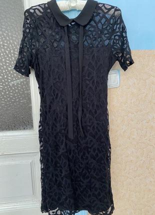 Платье  h&m 46 46 гипюр отличное состояние и качество