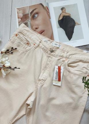 Прямые джинсы с высокой посадкой от mango, 46р, оригинал8 фото