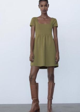 Платья zara цвет хаки