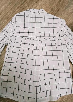 Рубашка -блузка в клетку reserved 5-7 лет идеально -новое сост4 фото