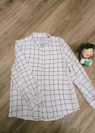 Рубашка -блузка в клетку reserved 5-7 лет идеально -новое сост1 фото