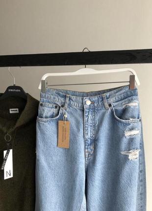 Нові трендові джинси pull&bear з розрізами на високий зріст5 фото