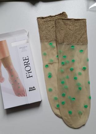 Женские носки с люрексом fiore2 фото