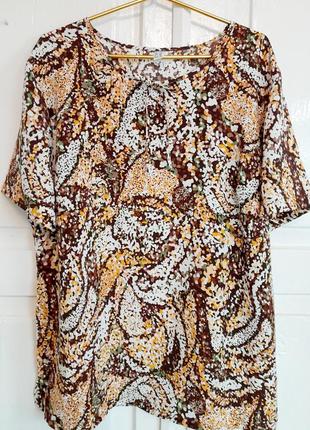 Шифоновая немецкая футболка свободного кроя