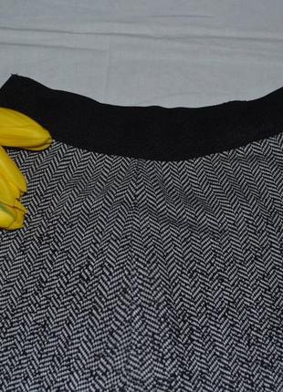 Трикотажная юбка-полусолнце(четырехклинка stile benetton, s / m2 фото