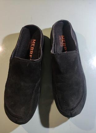 Кожаные женские шлепанцы