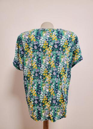 Гарна брендова трикотажна льняна блузка на гудзиках5 фото