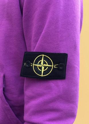 Худи stone island фиолетовое женское / мужское4 фото