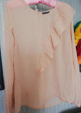 Блузка блідо-рожева 46 розмір