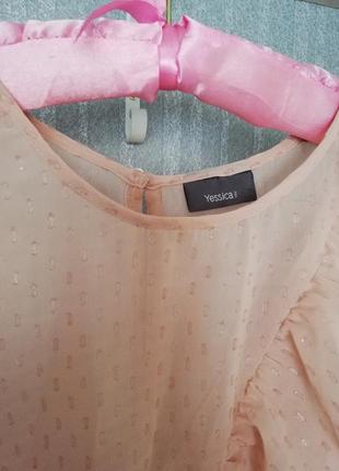 Блузка блідо-рожева 46 розмір4 фото