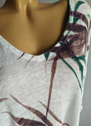 Асіметрична туніка, блуза із 100% льону.4 фото