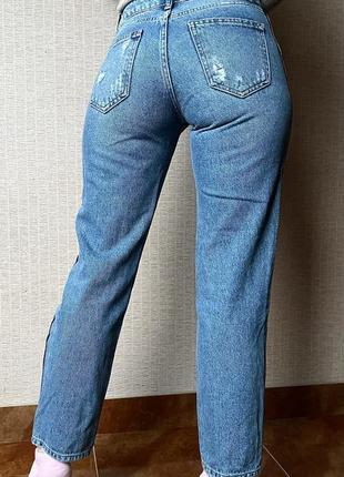 Синие джинсы манго в идеальном состоянии