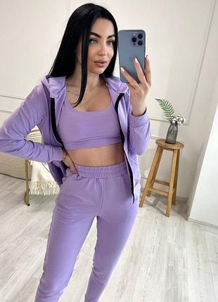 Жіночий  костюм з топом трійка 5 кольорів