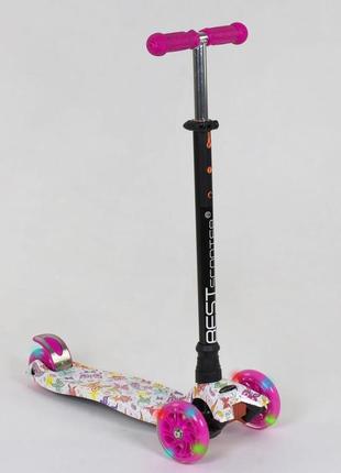 779-1336 самокат best scooter maxi бабочки для девочки