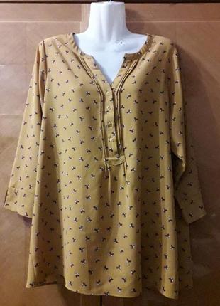 Брендовая оригинальная блуза с лисичками от paprika3 фото
